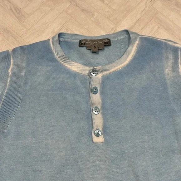 Bonpoint Sky blue sweater size 6 - Picture 2 of 6